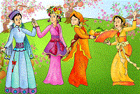 Bốn cô gái muốn lấy chồng hoàng tử - Truyện cổ tích Việt Nam